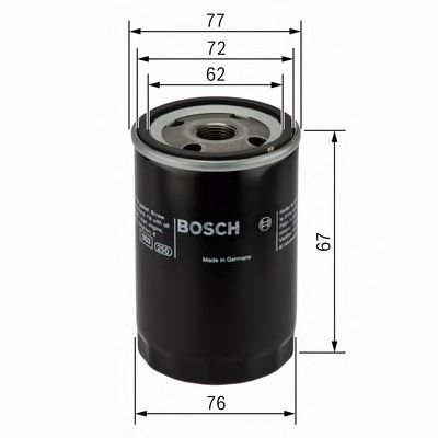 0451103300 BOSCH Фільтр оливи P33001
