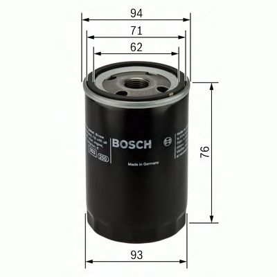 0451103341 BOSCH Фільтр оливи P33411