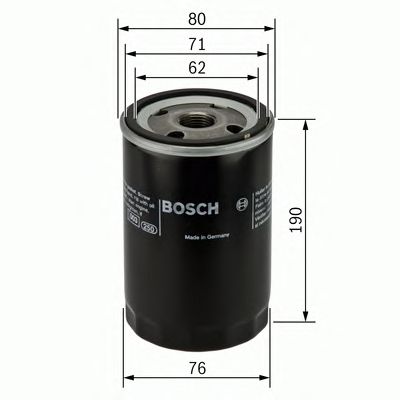0451103348 BOSCH Фільтр оливи P33481