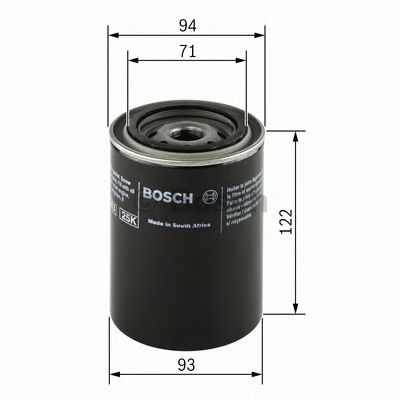 0451103357 BOSCH Фільтр оливи P33571