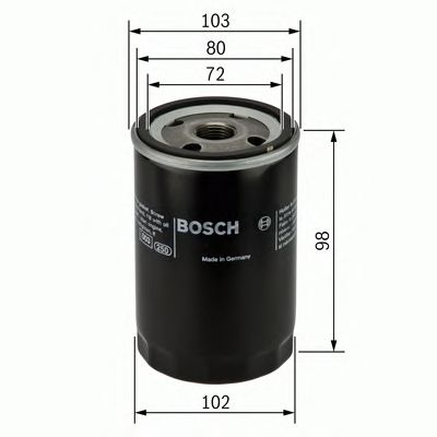 0451103365 BOSCH Фільтр оливи P33651