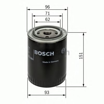 0451203012 BOSCH Фільтр оливи P30121