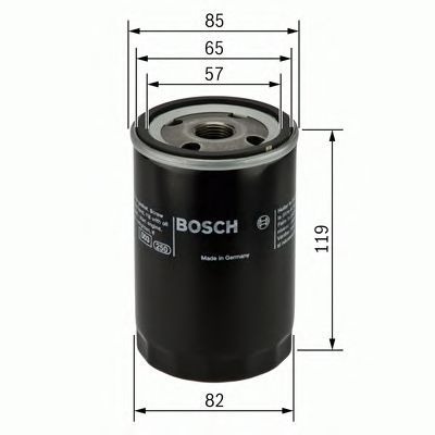 0986452000 BOSCH Фільтр оливи P20001