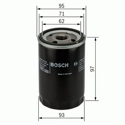 0986452003 BOSCH Фільтр оливи P20031