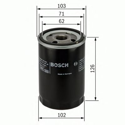 0986452042 BOSCH Фільтр оливи P20421