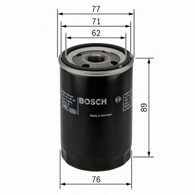 0986452044 BOSCH Фільтр оливи P20440