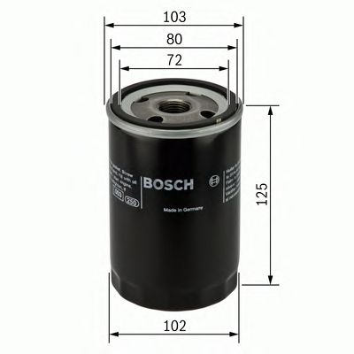 0986452062 BOSCH Фільтр оливи P20620