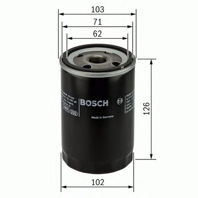0986452066 BOSCH Фільтр оливи P20661