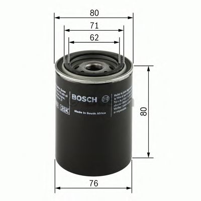 F026407005 BOSCH Фільтр оливи P70051