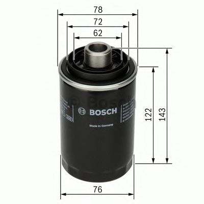 F026407080 BOSCH Фільтр оливи P70801