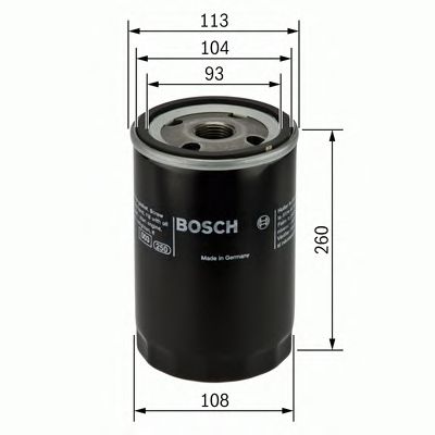 0451103343 BOSCH Фільтр оливи P33431
