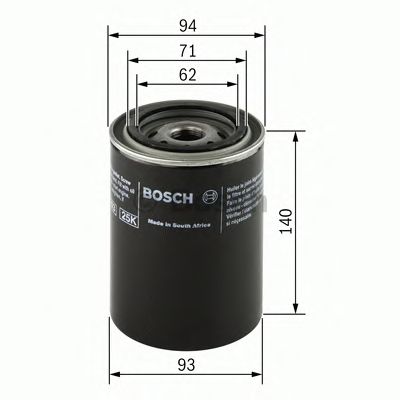 0451104005 BOSCH Фільтр оливи P40051