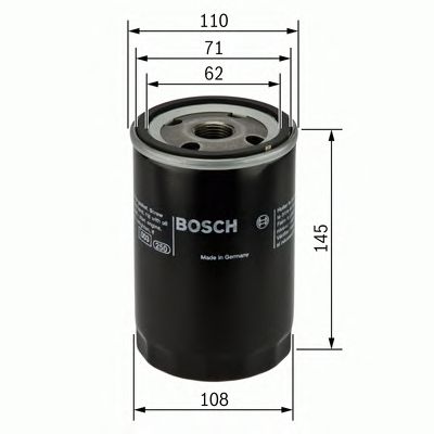 0451203201 BOSCH Фільтр оливи P32011