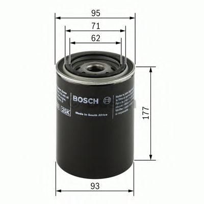 0451203220 BOSCH Фільтр оливи P32201