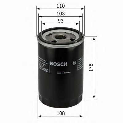 0451301207 BOSCH Фільтр оливи P12071
