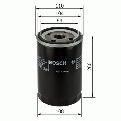 0451403001 BOSCH Фільтр оливи P30011