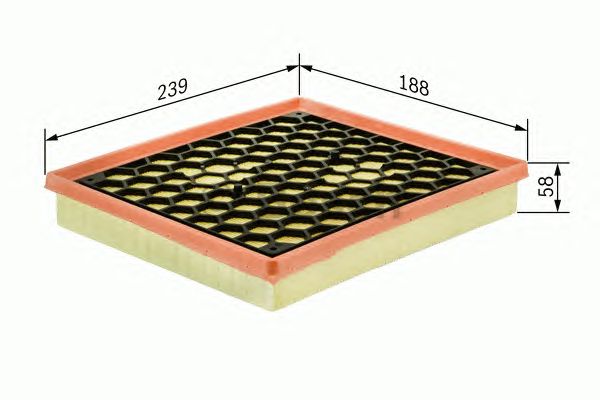1457433045 BOSCH Фільтр повітря S30451