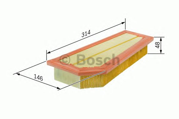 F026400134 BOSCH Фільтр повітря S01341