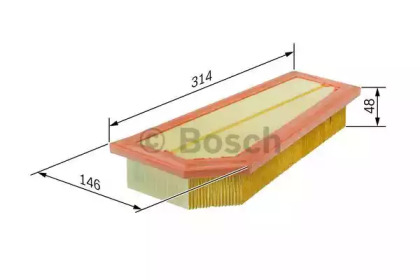 F026400134 BOSCH Фільтр повітря S01341