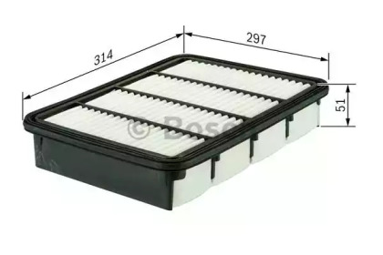 F026400296 BOSCH Фільтр повітря1