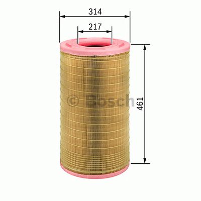 F026400080 BOSCH Фільтр повітря S00801