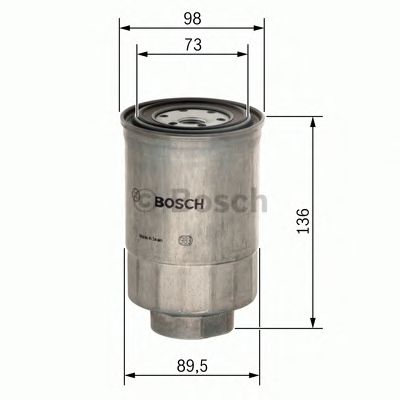 0986450508 BOSCH Фільтр палива N05081