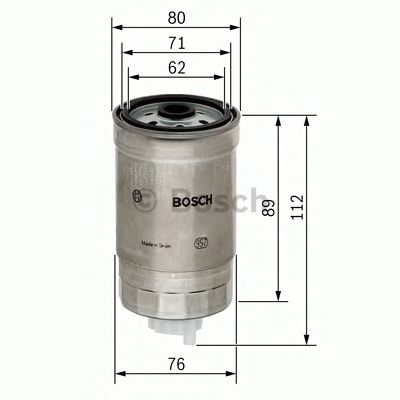 1457434291 BOSCH Фільтр палива N42911