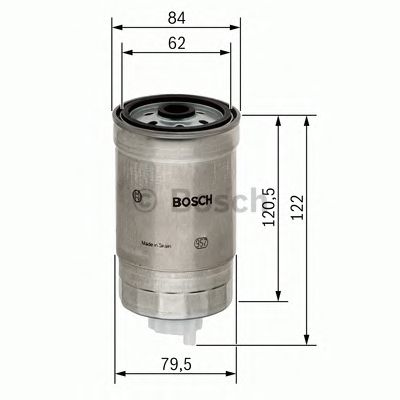 1457434435 BOSCH Фільтр палива N44351