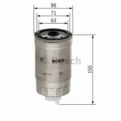 1457434439 BOSCH Фільтр палива N44391