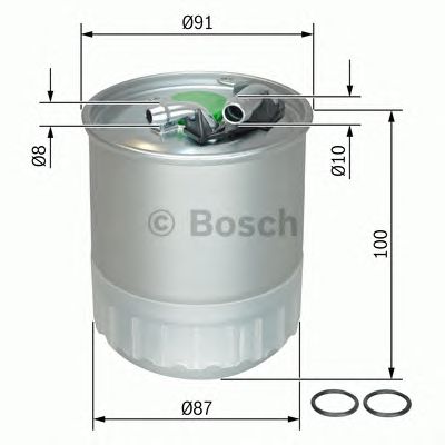 F026402056 BOSCH Фільтр палива1