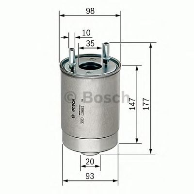 F026402067 BOSCH Фільтр палива N20671