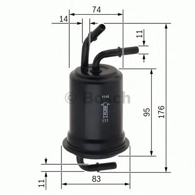 F026403012 BOSCH Фільтр палива F30121