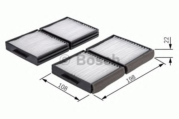 1987432117 BOSCH Фільтр салону M21171