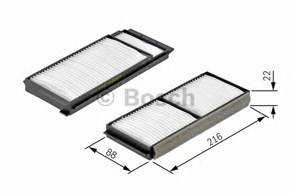 1987432163 BOSCH Фільтр салону M21630