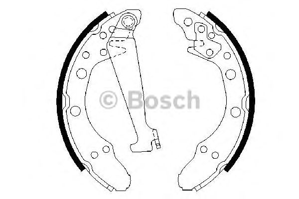 0986487270 BOSCH Гальмівні колодки до барабанів BS5201
