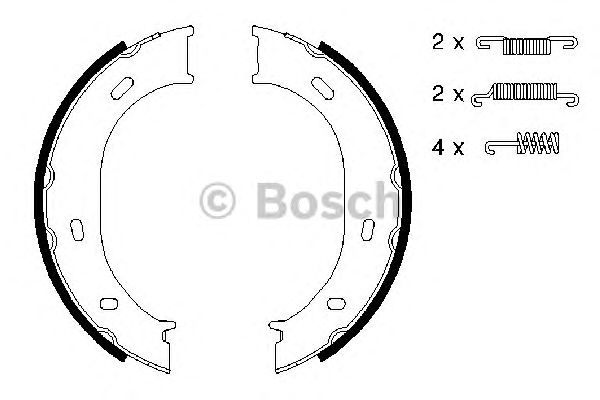 0986487610 BOSCH Гальмівні колодки до барабанів (HB) BS8481