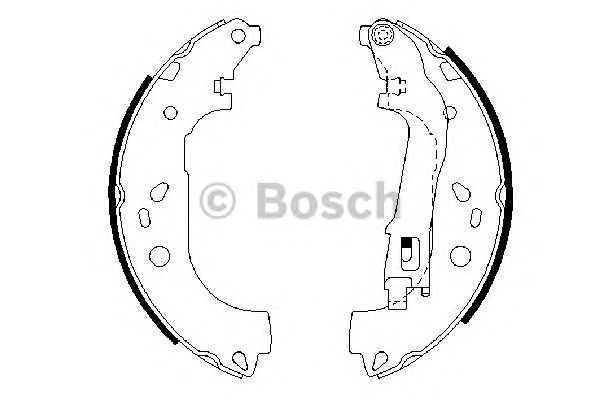 0986487717 BOSCH Гальмівні колодки до барабанів BS9371