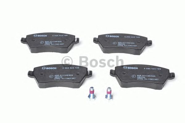 0986424795 BOSCH Гальмівні колодки до дисків1