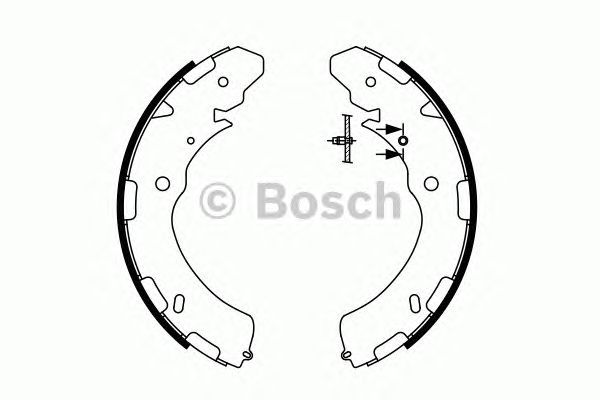0986487758 BOSCH Гальмівні колодки до барабанів BS9781