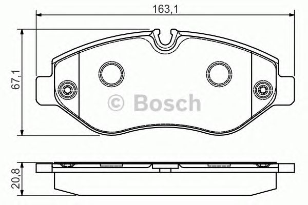 0986495098 BOSCH Гальмівні колодки до дисків1