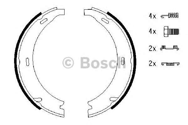 0986487543 BOSCH Гальмівні колодки до барабанів (HB) BS7931