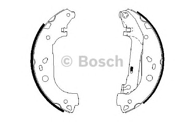 0986487667 BOSCH Гальмівні колодки до барабанів BS8871