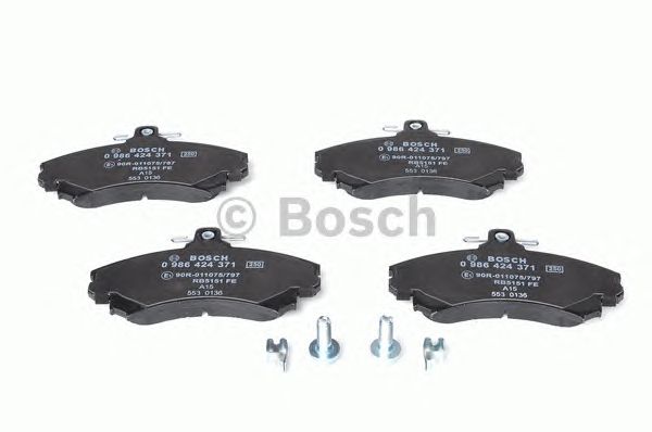 0986424371 BOSCH Гальмівні колодки до дисків BP1821