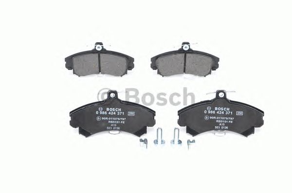 0986424371 BOSCH Гальмівні колодки до дисків BP1822