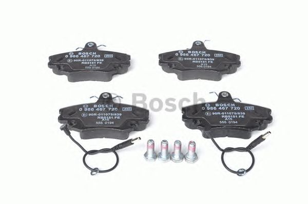 0986467720 BOSCH Гальмівні колодки до дисків BP7131