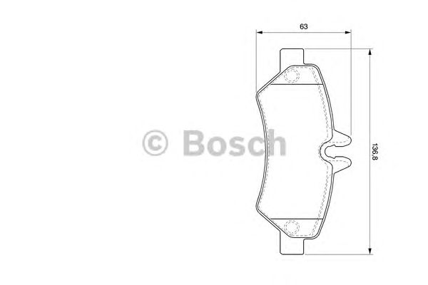 0986494123 BOSCH Гальмівні колодки до дисків1