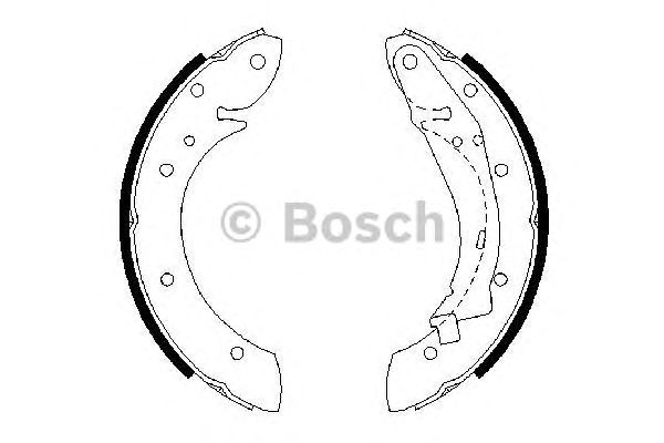 0986487552 BOSCH Гальмівні колодки до барабанів BS8021