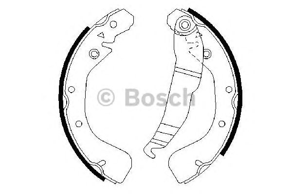 0986487554 BOSCH Гальмівні колодки до барабанів BS8041