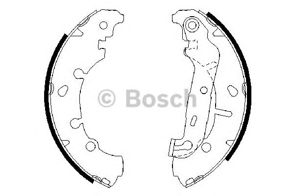 0986487599 BOSCH Гальмівні колодки до барабанів BS8391