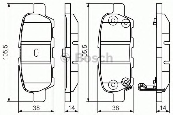 0986495089 BOSCH Гальмівні колодки до дисків1
